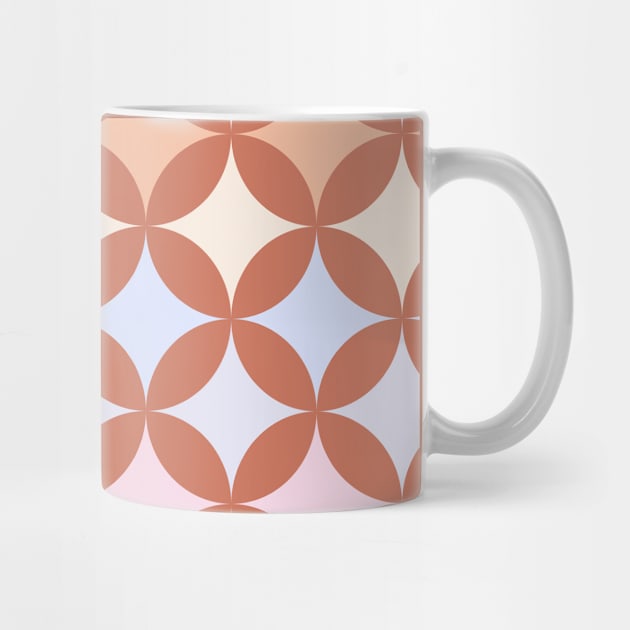Geometric Pattern: Circle Nested: Terracotta by Red Wolf
